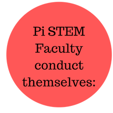 PiSA faculty conduct themselves